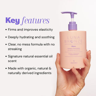 Glow Gradual Tanning Moisturiser, 500ml Tanning Luna Bronze