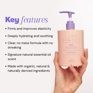 Glow Gradual Tanning Moisturiser, 500ml Tanning Luna Bronze