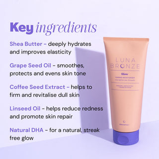 Glow Gradual Tanning Moisturiser, 200ml Tanning Luna Bronze