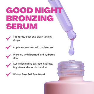 Good Night Face Bronzing Serum Tanning Luna Bronze