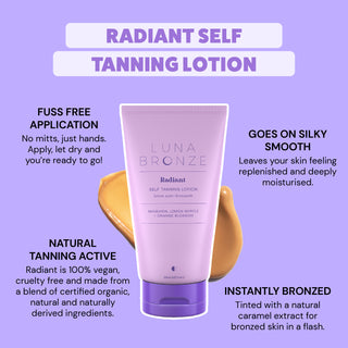 Radiant Self Tanning Lotion Tanning | Luna Bronze